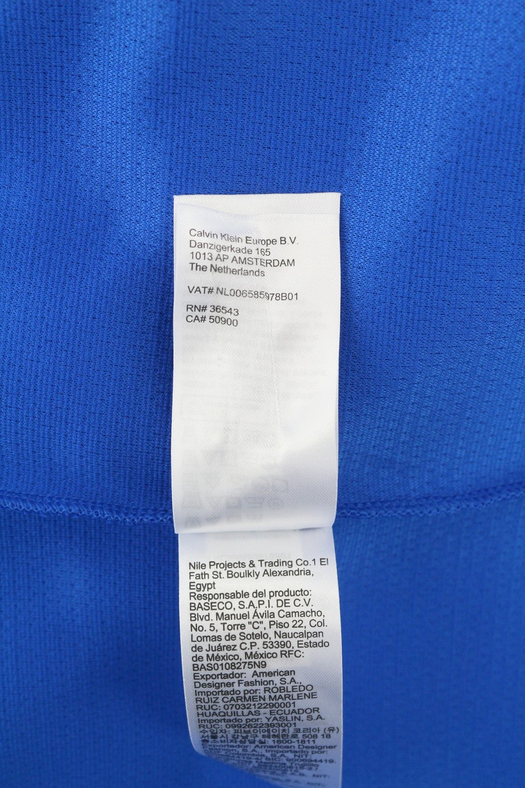 CALVIN KLEIN vyriškas džemperis XS dydžio, mėlynas, sportinis megztinis su apvalia apykakle ir logotipu, rekomenduojama kaina – 109 € 