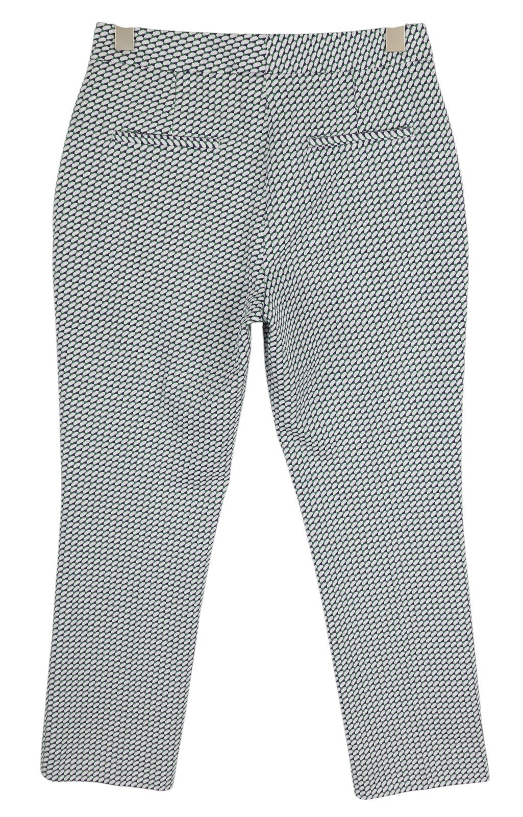 GANT Geo Jersey Cigarette moteriškos kelnės EU38 šviesiai žalios raštuotos plonos kelnės 