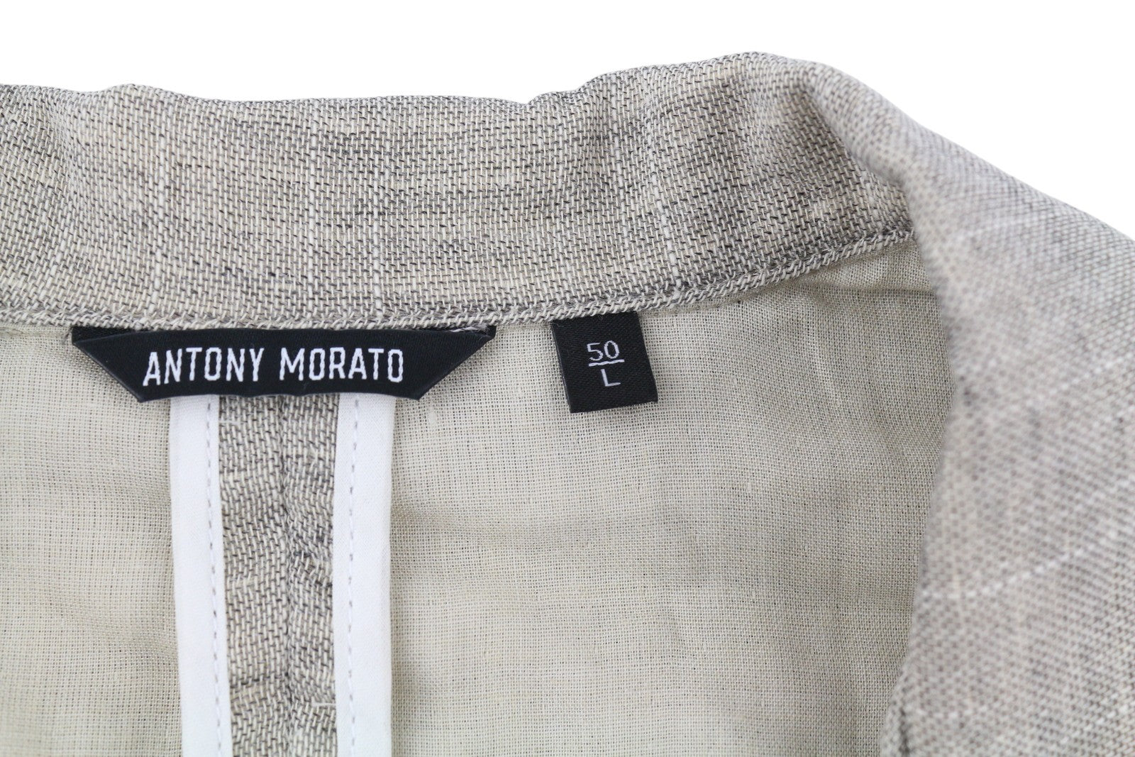 ANTONY MORATO vyriškas švarkas L dydžio, šviesiai rudas, vienaeilis, su įpjova, sagomis užsegamas švarkas