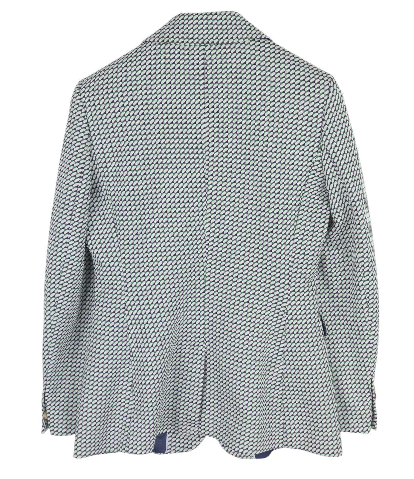 GANT Geo Jersey moteriškas kostiumas, pilkas, raštuotas, vienaeilis, su įpjova atvartu, 2in1 