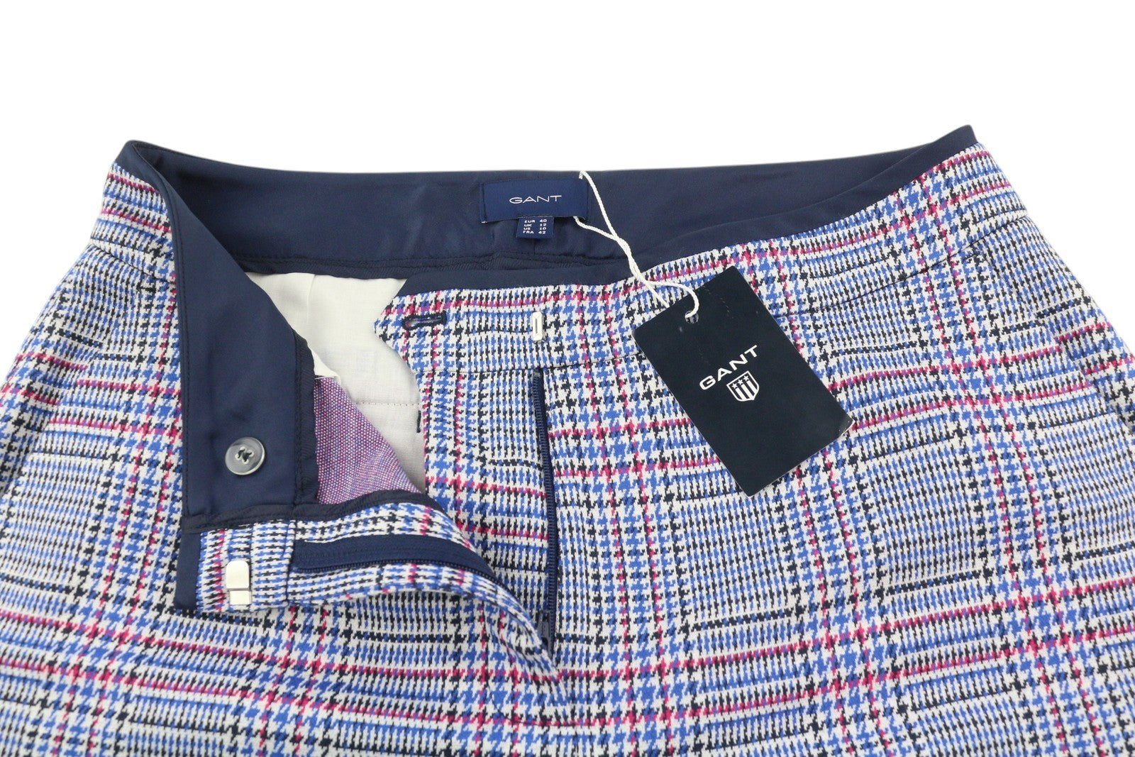 GANT languotos moteriškos kelnės su cigarete dygsniu, 40 dydžio, priglundančios iki kulkšnių 