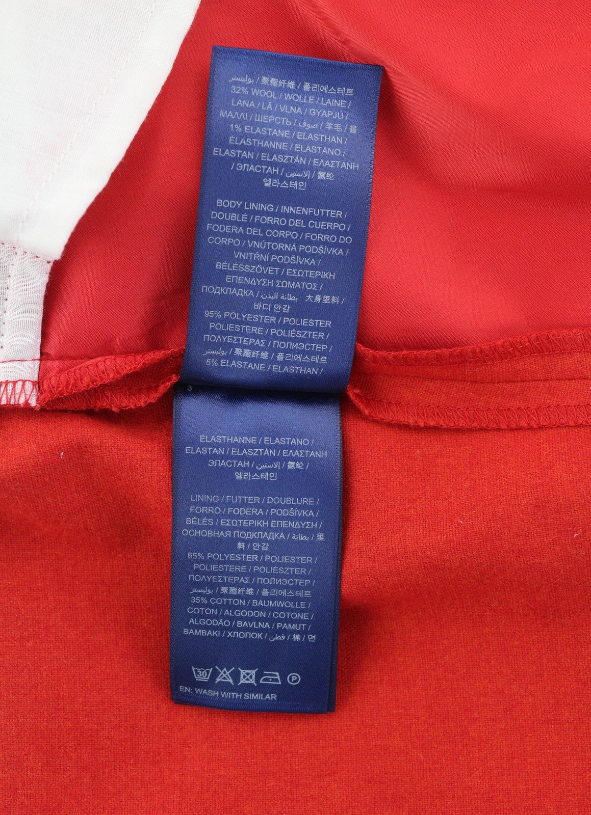 GANT vilnonės klasikinės moteriškos kelnės, raudonos, trumpos, iki kulkšnių, siaurėjančios, su užtrauktuku. EU36 