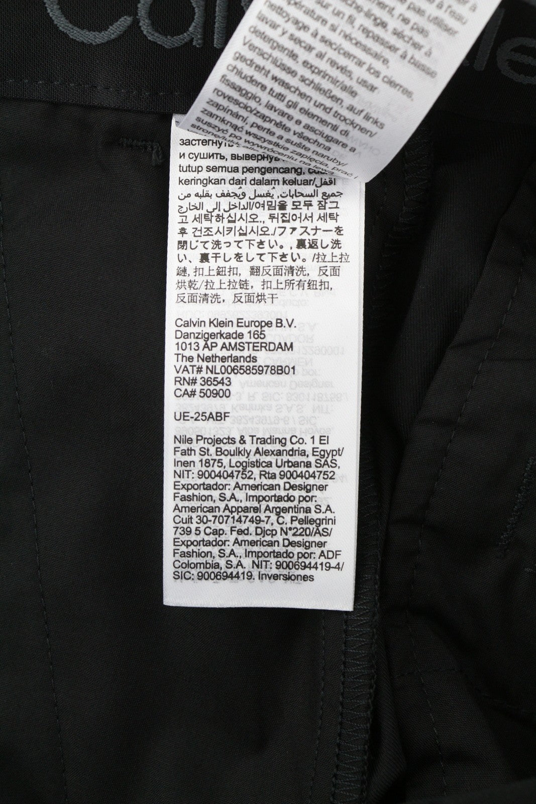 CALVIN KLEIN Tech Cotton Stretch Slim vyriškos kelnės M juodos Slim Fit su užtrauktuku laisvalaikio stiliaus 