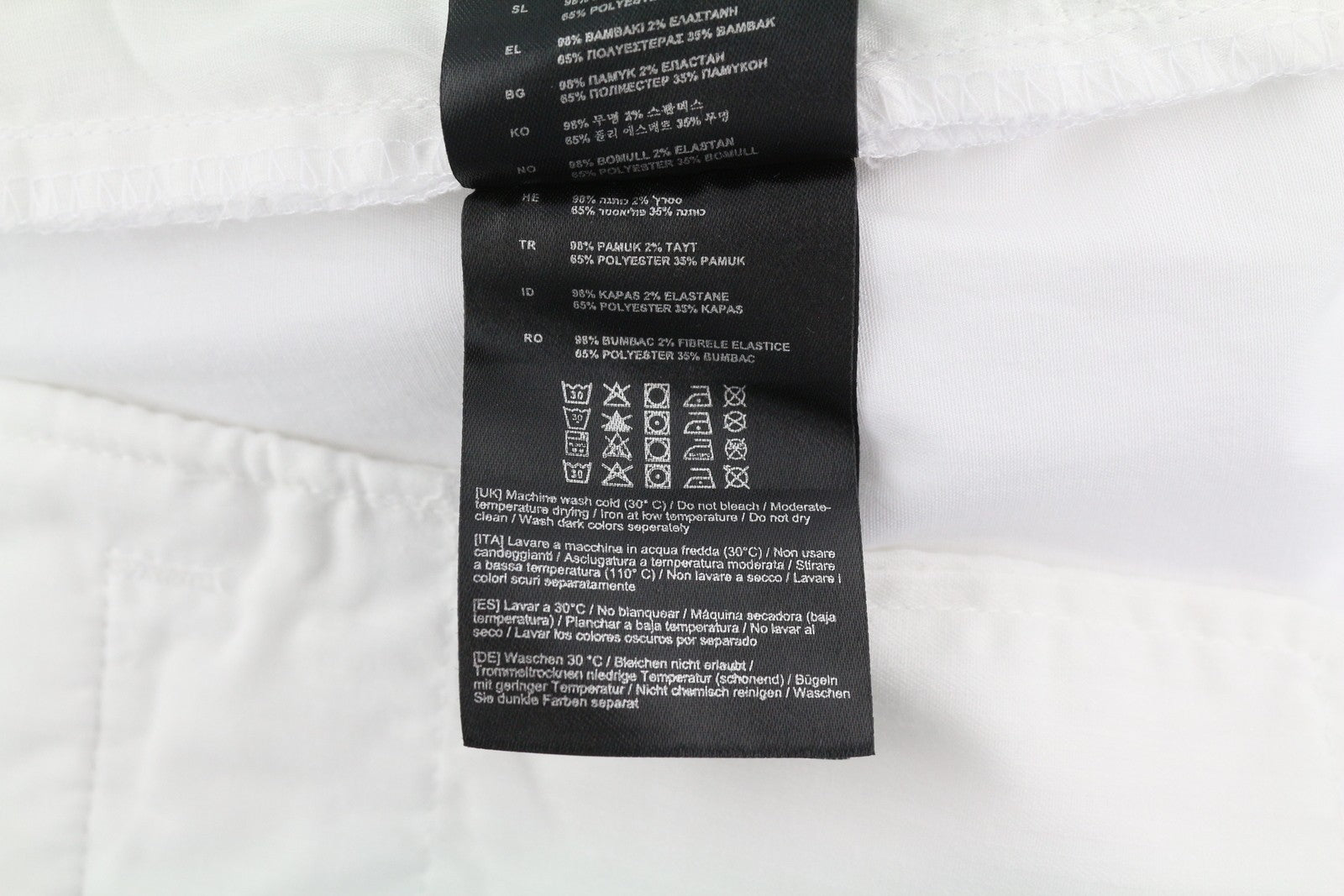 ANTONY MORATO vyriškos kelnės W34 baltos chino stiliaus, plonas kirpimas, plokščia priekine užtrauktuku, laisvalaikio stiliaus. 