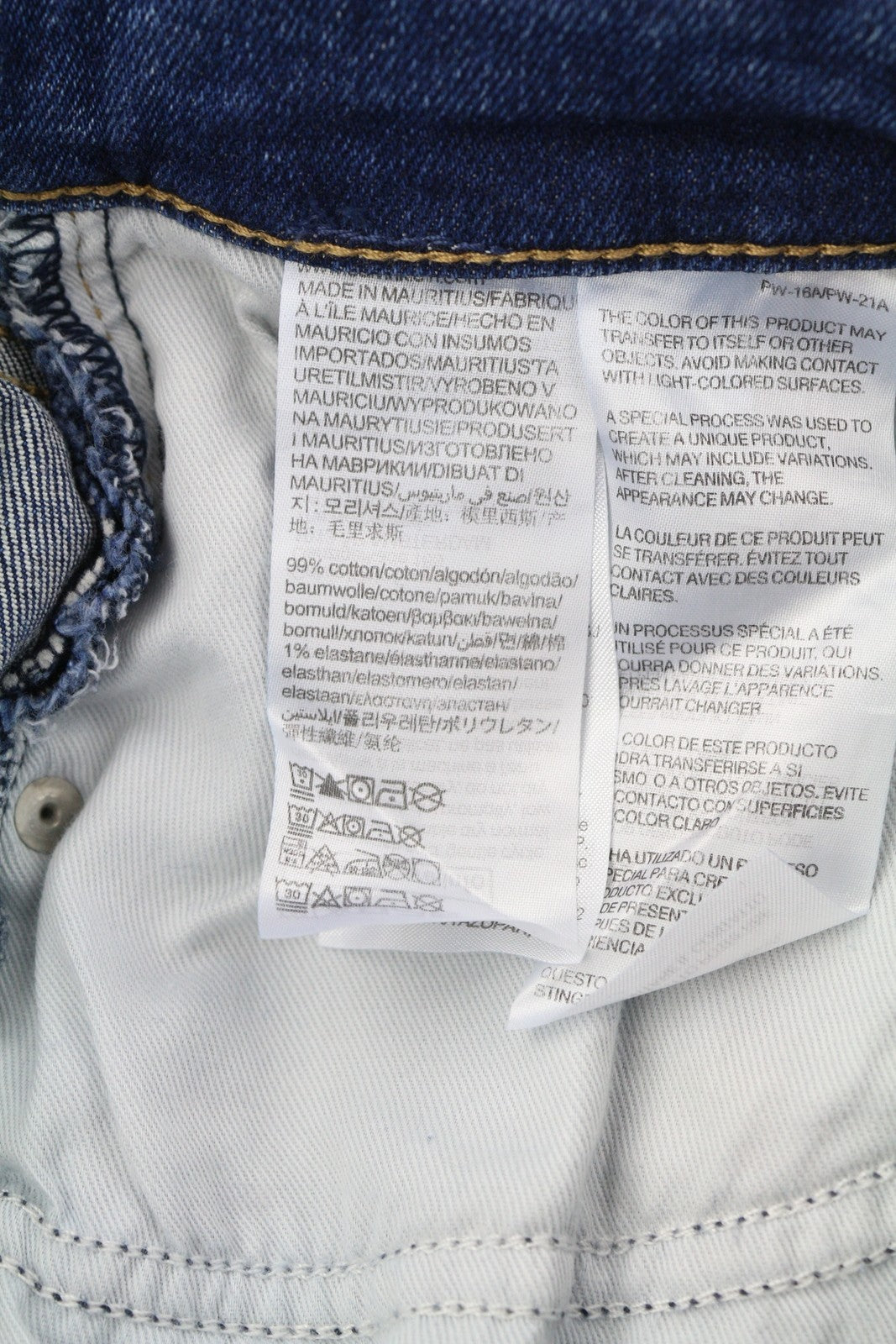 CALVIN KLEIN Dad vyriški džinsai W30 mėlyni išblukę trumpi siaurėjantys klešnės užtrauktukai džinsai 