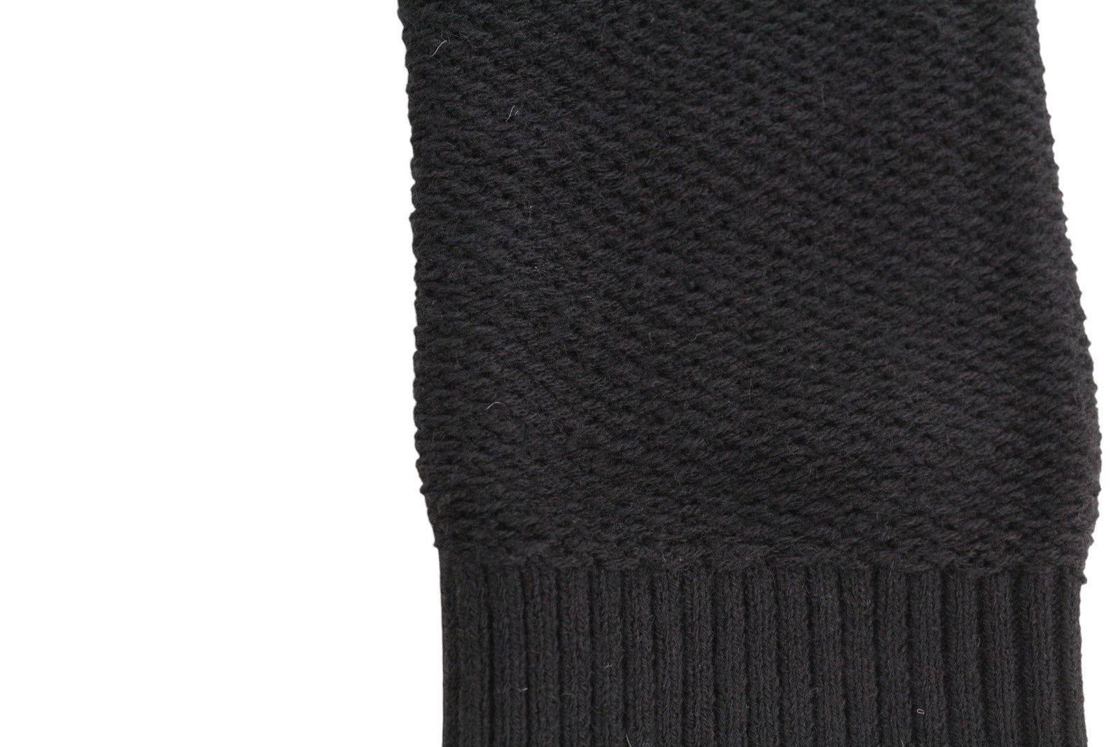 TOMMY HILFIGER Req Structured vyriškas megztinis M, juodas, megztinis su apvalia kaklo iškirpte 