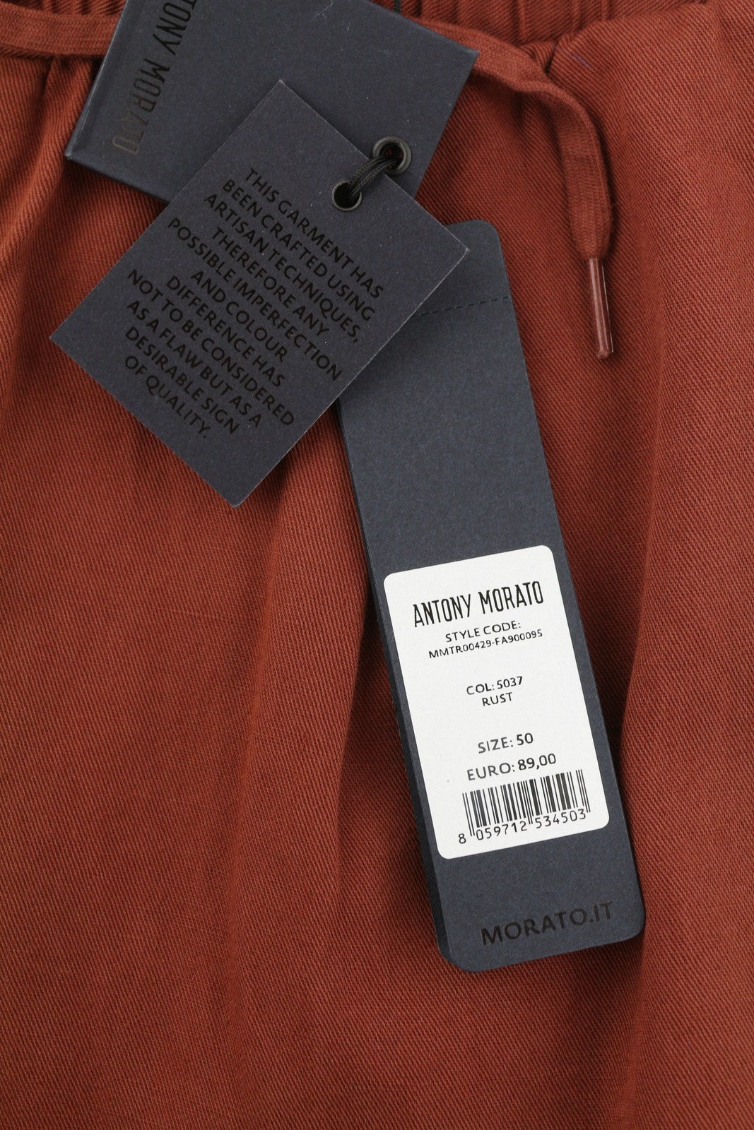 ANTONY MORATO Men Suit L Burgundy Super Slim Fit Linen Blend Notch Casual 2in1