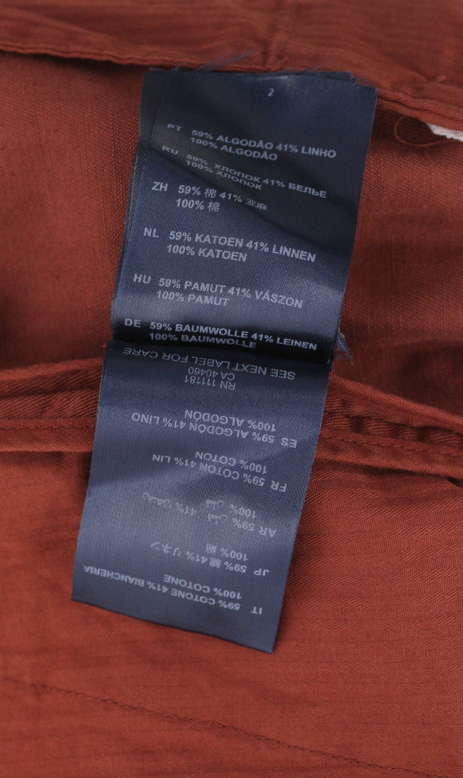 ANTONY MORATO Men Suit L Burgundy Super Slim Fit Linen Blend Notch Casual 2in1