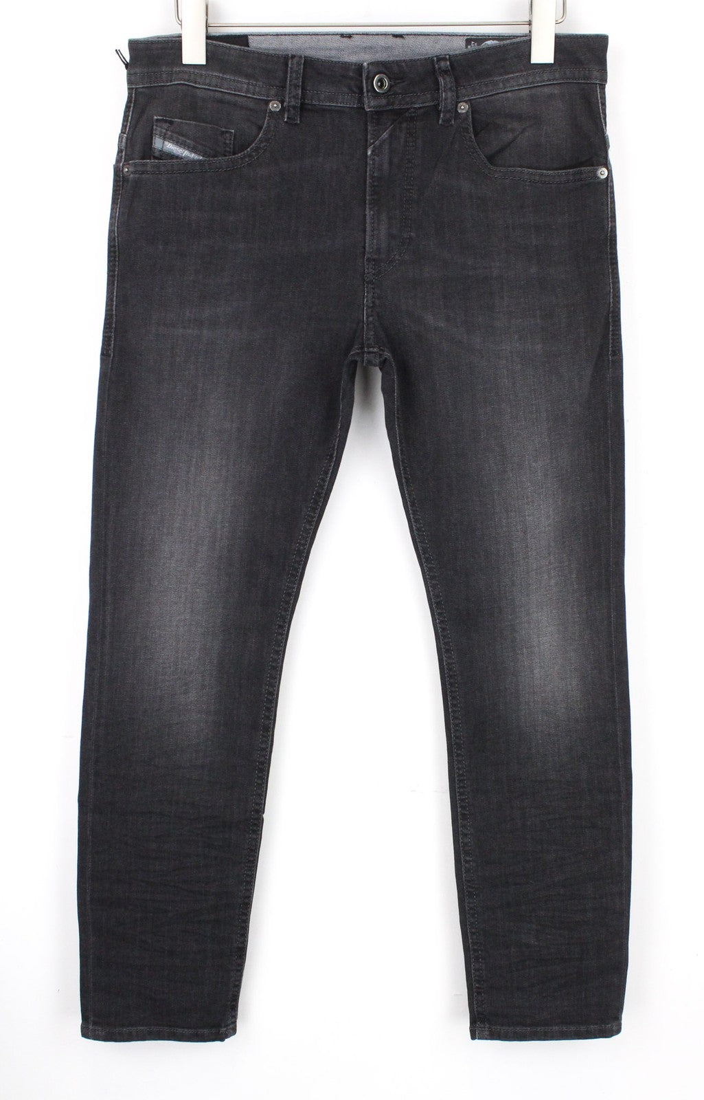 DIESEL Thommer 0687J vyriški džinsai W32/L30 Slim Skinny tamsiai pilki tamprūs medvilniniai džinsai 