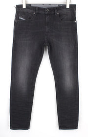 DIESEL Thommer 0687J vyriški džinsai W32/L30 Slim Skinny tamsiai pilki tamprūs medvilniniai džinsai 