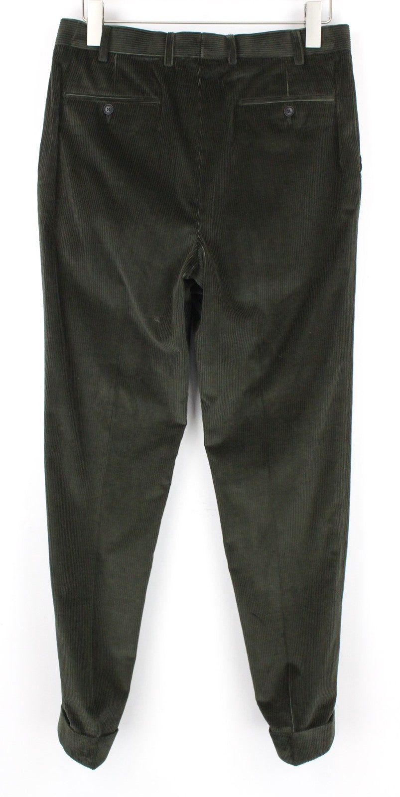 SUITSUPPLY La Spalla Men's Suit UK36R Corduroy Lined Green Pure Cotton 3-Piece