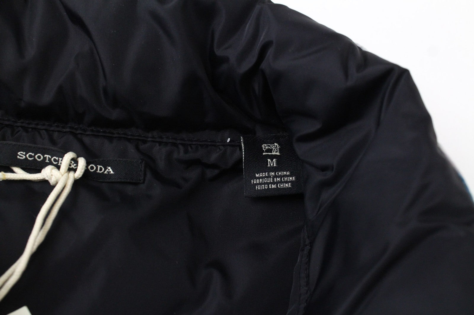 SCOTCH &amp; SODA vyriška liemenė M, balkšva, lapų rašto, dvipusė, aukšta iškirpte 