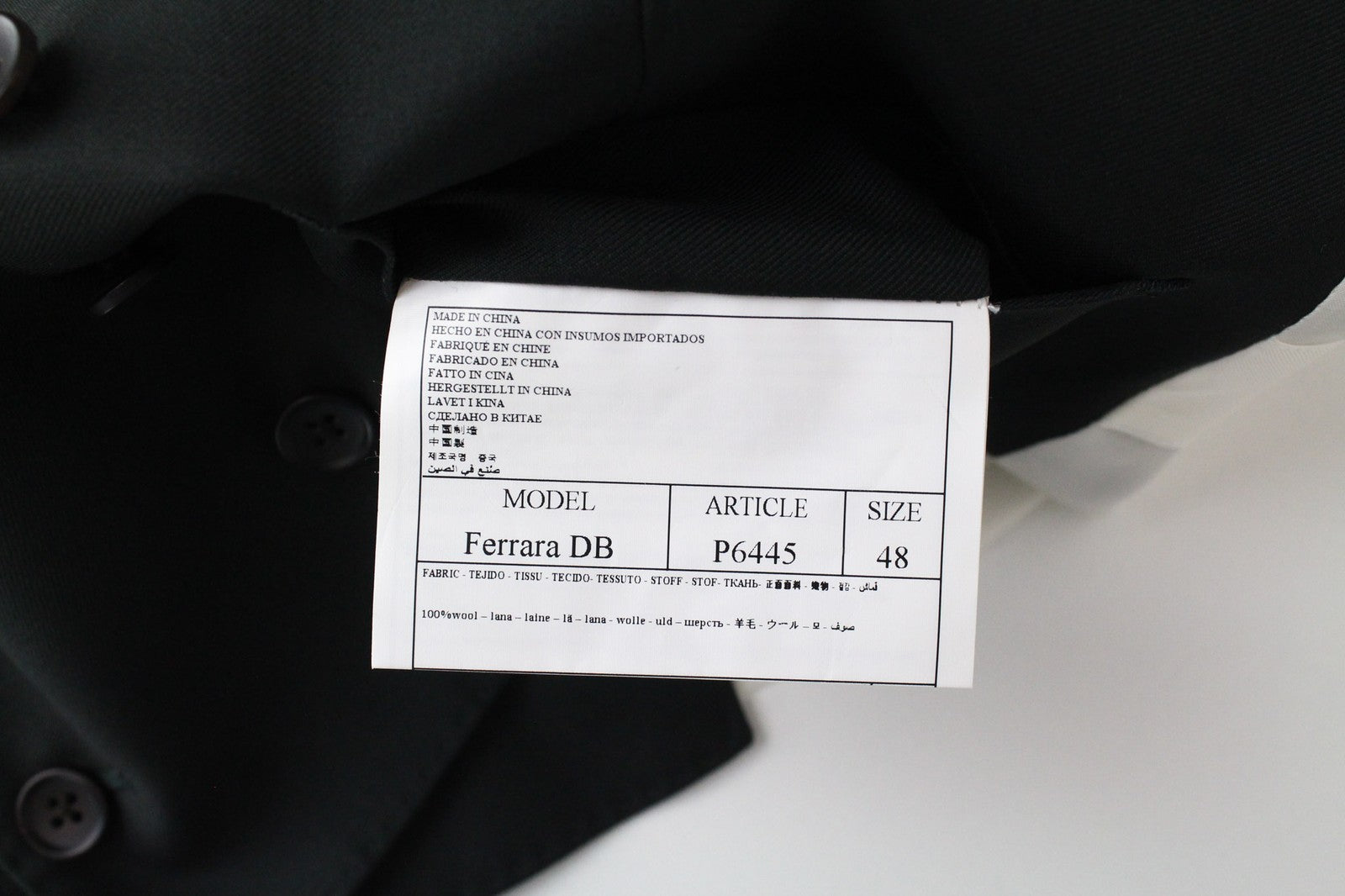 SUITSUPPLY Lazio Men's Suit UK36R Dark Green Slim 3-Piece Wool S110 Perennial