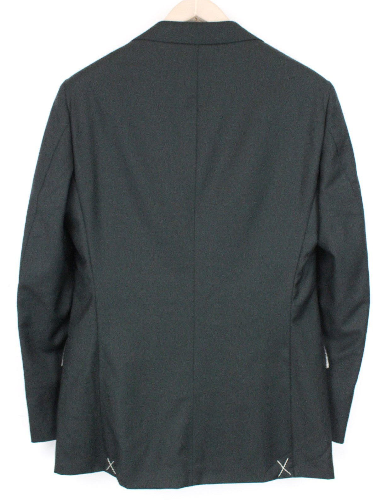 SUITSUPPLY Lazio Men's Suit UK36R Dark Green Slim 3-Piece Wool S110 Perennial