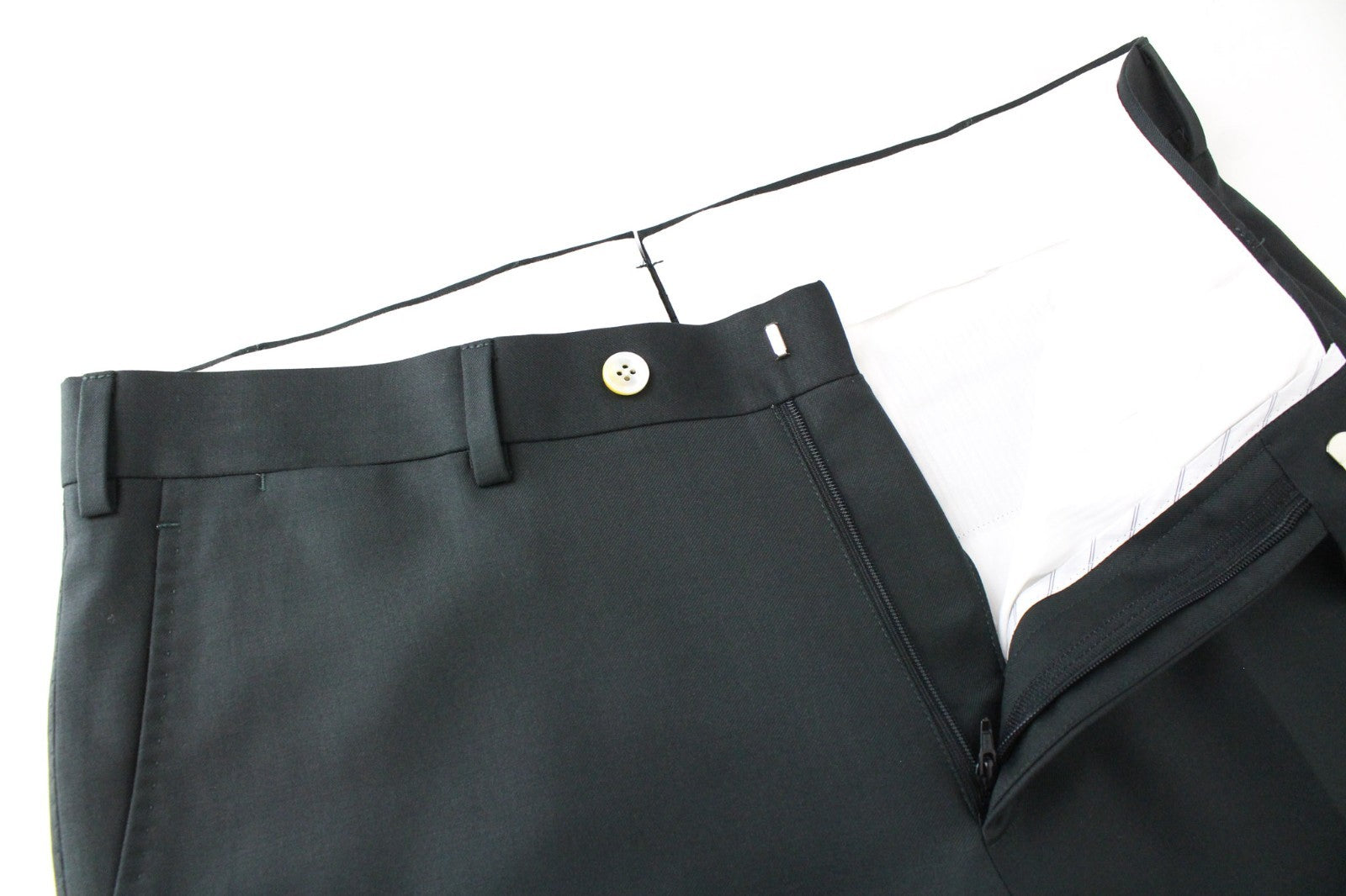 SUITSUPPLY La Spalla Men's Suit UK38R Single-Breast Green Wool Three-Piece Set