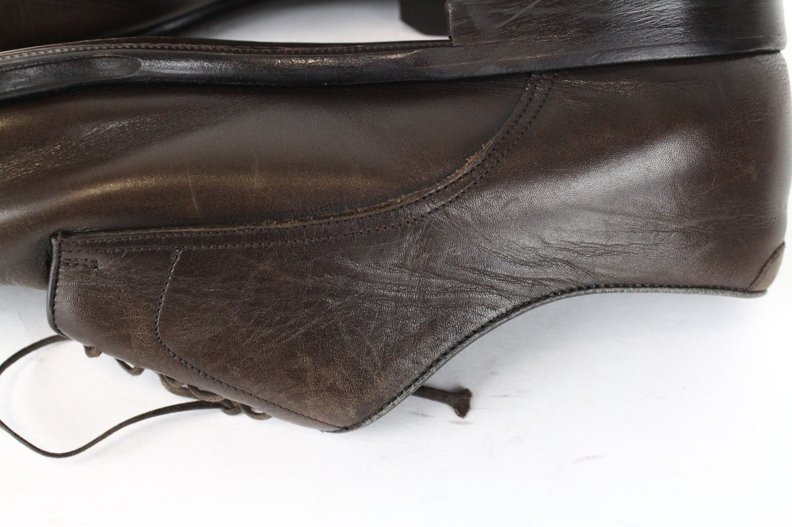 SUITSUPPLY Men's Formal Shoes EU43.5 Dark Brown Leather Lace-Up Classic Oxfords