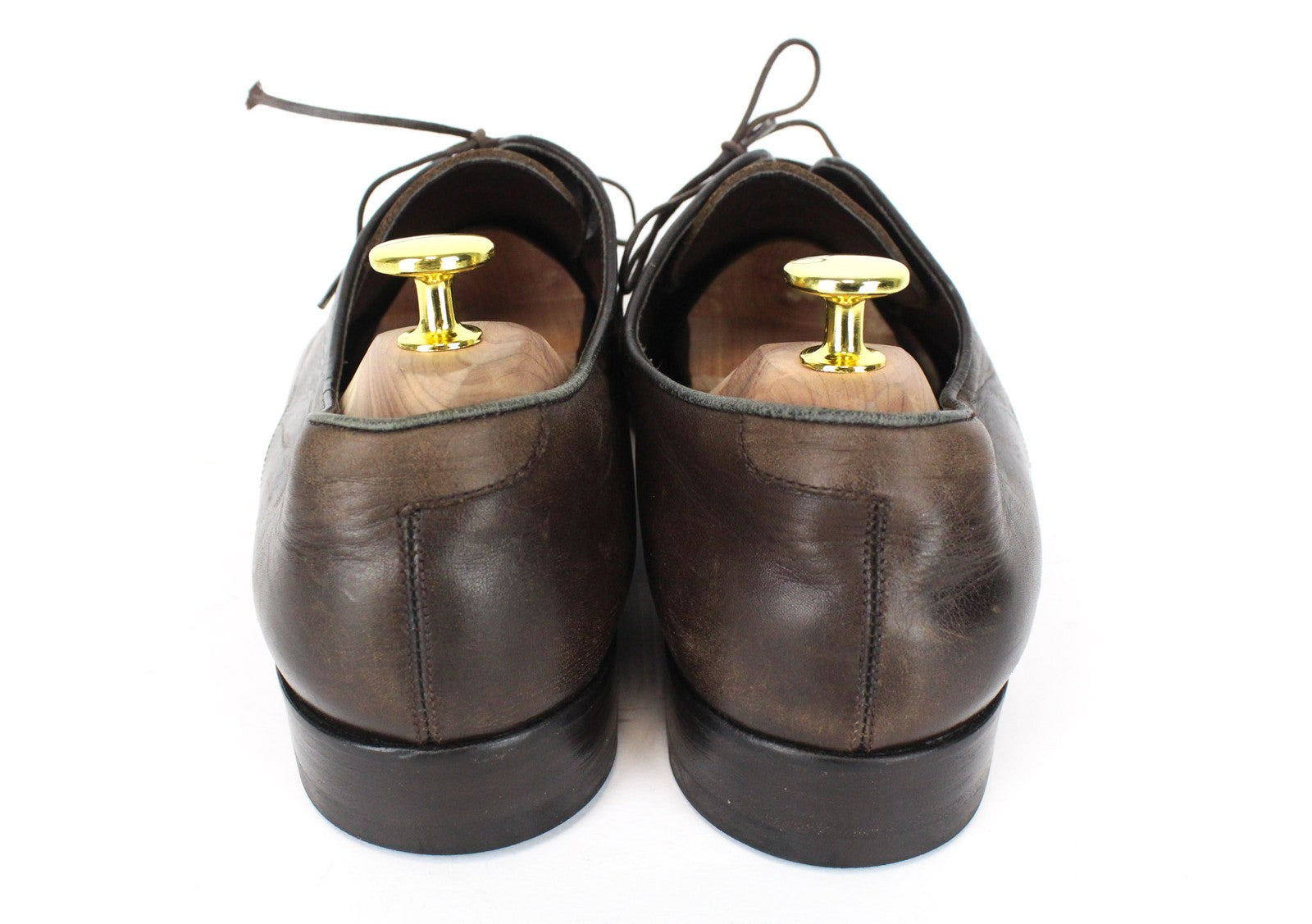 SUITSUPPLY Men's Formal Shoes EU43.5 Dark Brown Leather Lace-Up Classic Oxfords