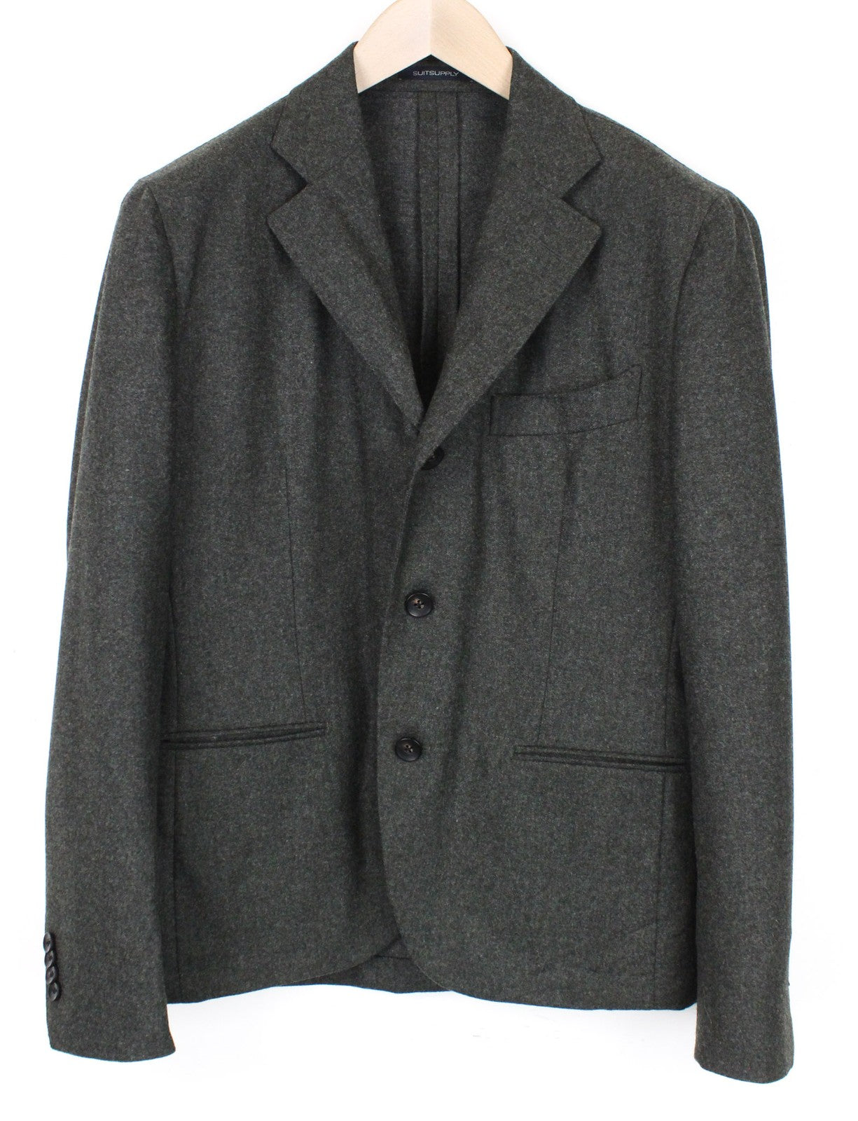 SUITSUPPLY La Spalla Men's Suit UK40S Slim Grey Unlined Classic Pure Wool Two