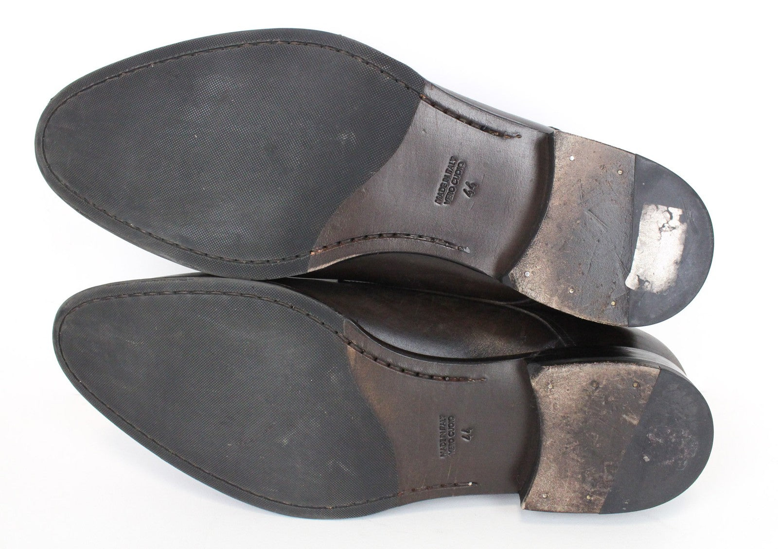 SUITSUPPLY Men's Formal Shoes EU44 Brown Leather Classic Low-Top Lace-Up Style