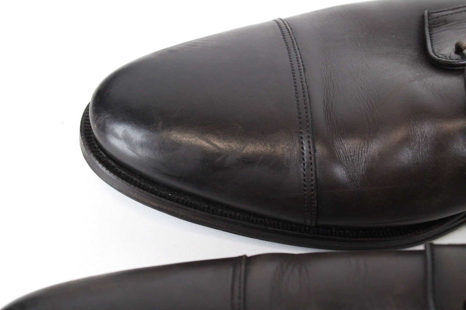 SUITSUPPLY Men's Formal Shoes EU44 Brown Leather Classic Low-Top Lace-Up Style