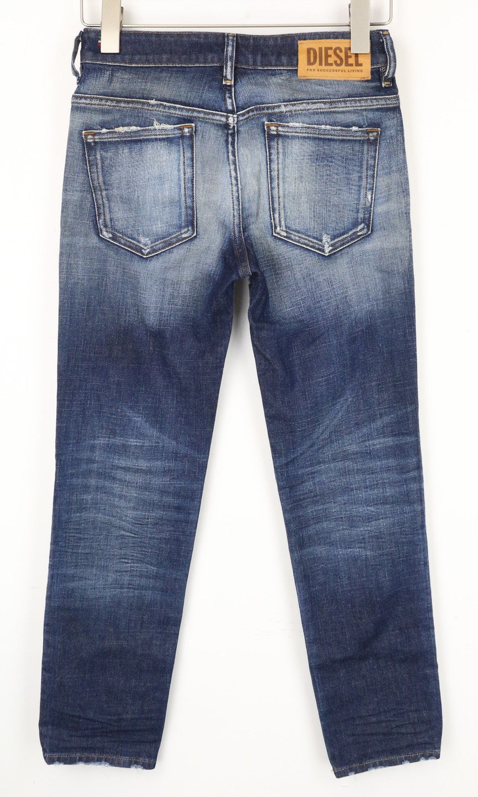 DIESEL D-Rifty 0092I Women's Jeans W23/L30 Slim Distressed Low Rise Blue Girls