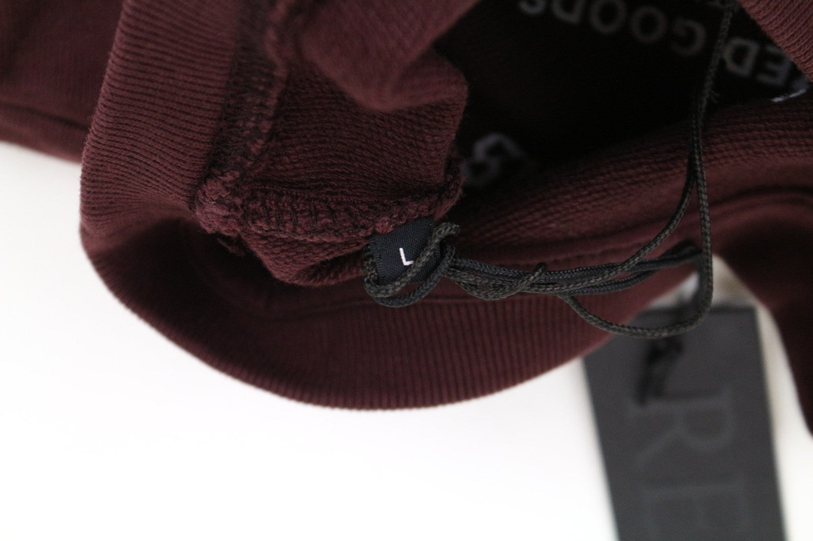 REPLAY vyriškas džemperis L dydžio bordo spalvos laisvalaikio stiliaus su logotipu ir ilgomis rankovėmis 