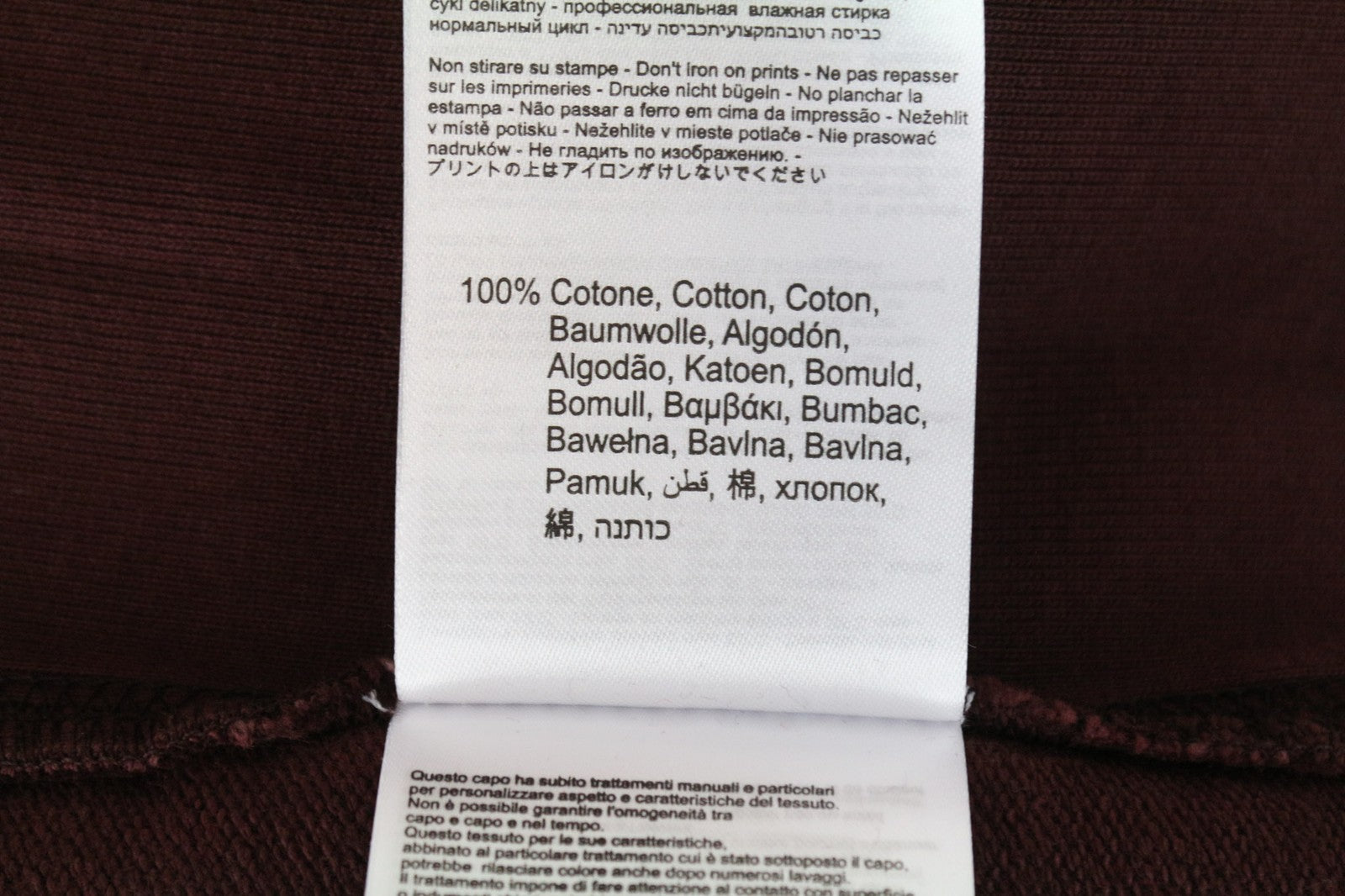 REPLAY vyriškas džemperis L dydžio bordo spalvos laisvalaikio stiliaus su logotipu ir ilgomis rankovėmis 