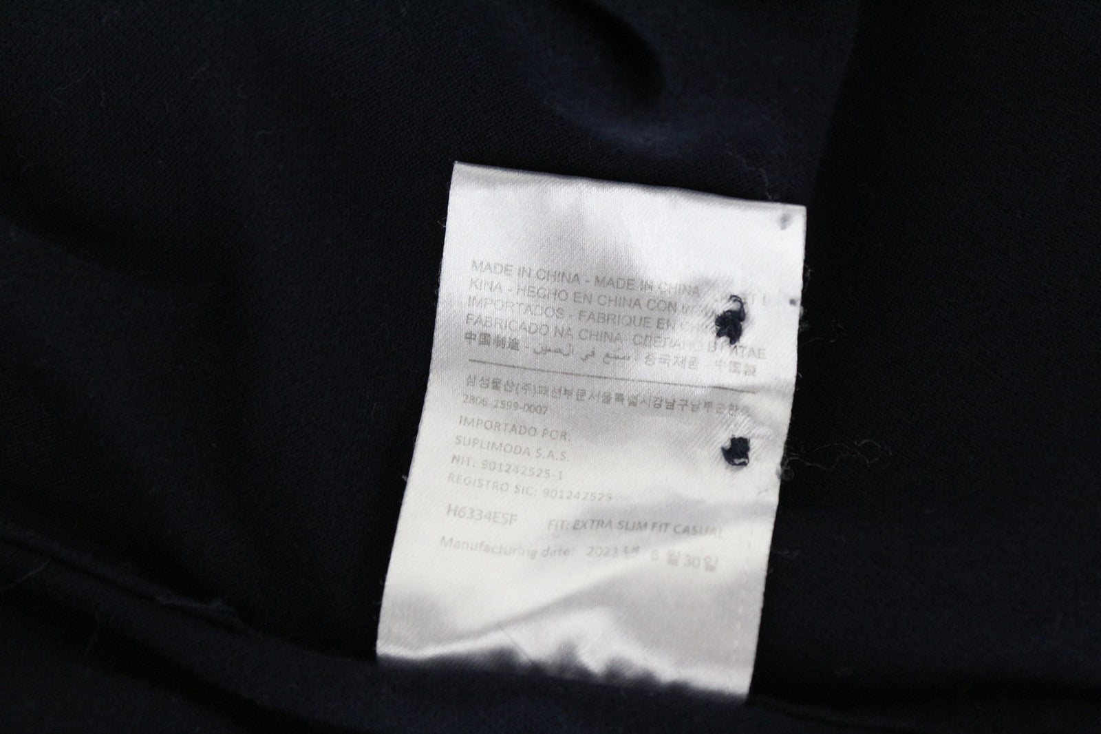 SUITSUPPLY vyriški marškinėliai 39/40/15.5/15.75 ypač ploni polo marškinėliai, tamsiai mėlyni, grynos medvilnės 