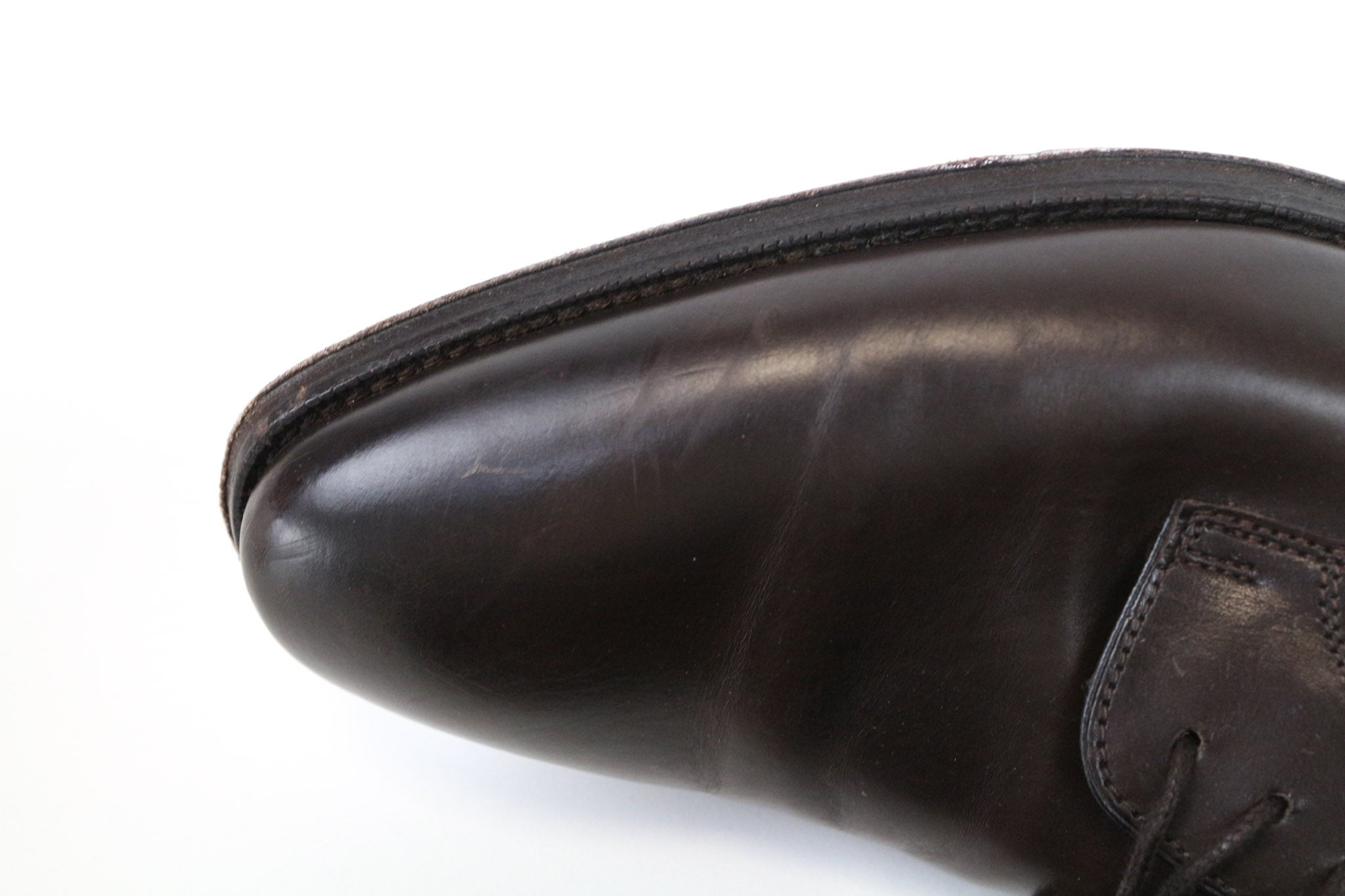 SUITSUPPLY vyriški batai, EU41.5, tamsiai rudi, klasikiniai, oksfordo stiliaus, grynos veršiuko odos 