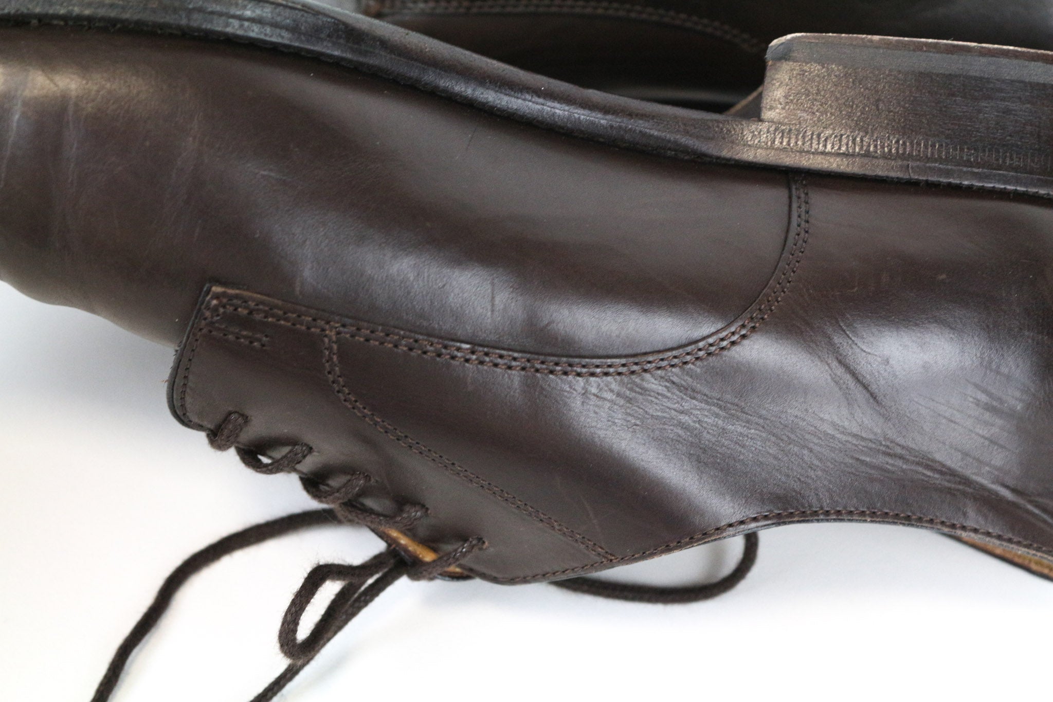 SUITSUPPLY vyriški batai, EU41.5, tamsiai rudi, klasikiniai, oksfordo stiliaus, grynos veršiuko odos 