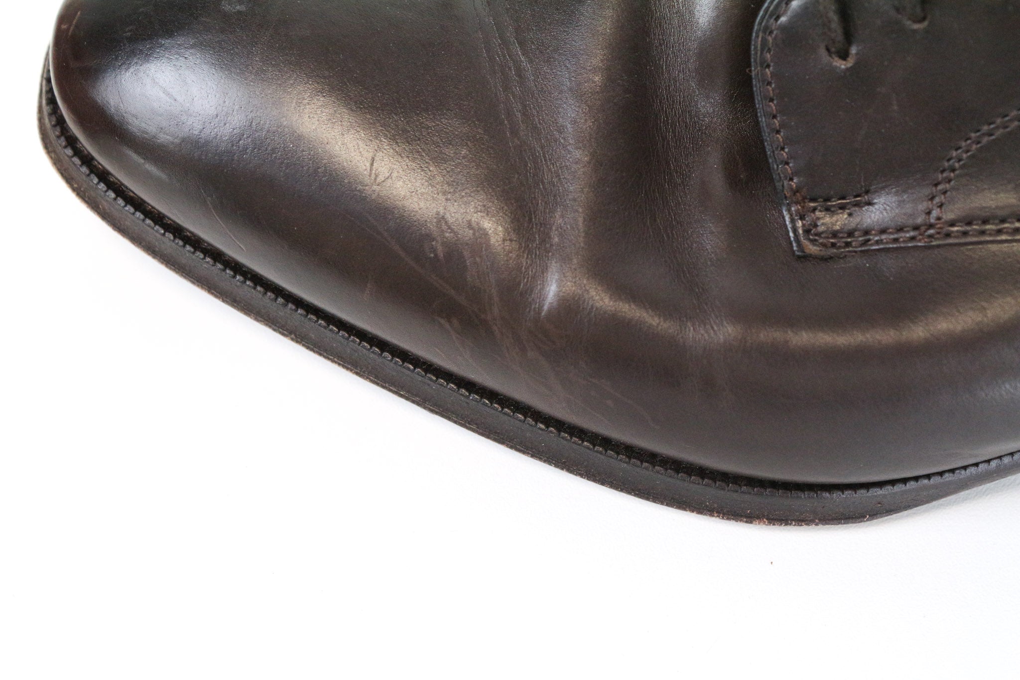 SUITSUPPLY vyriški batai, EU41.5, tamsiai rudi, klasikiniai, oksfordo stiliaus, grynos veršiuko odos 