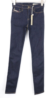 DIESEL Skinzee 0813C Women's Jeans W24/L32 Blue Girls Super Slim Skinny Stretch