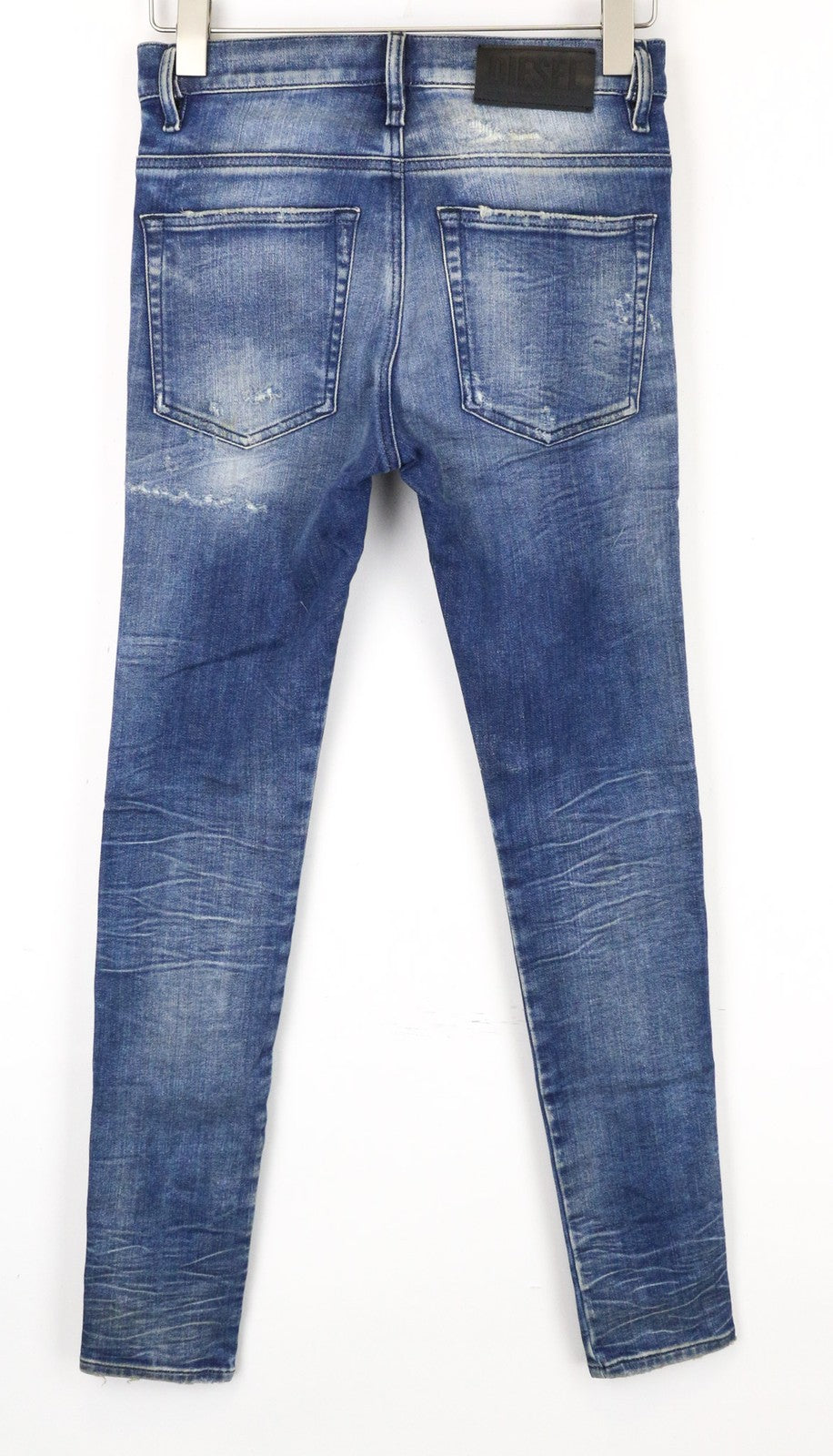 DIESEL D-Reeft-T 0870Q vyriški džinsai W26 mėlyni Jogg Sweat Stretch Super Skinny berniukams 