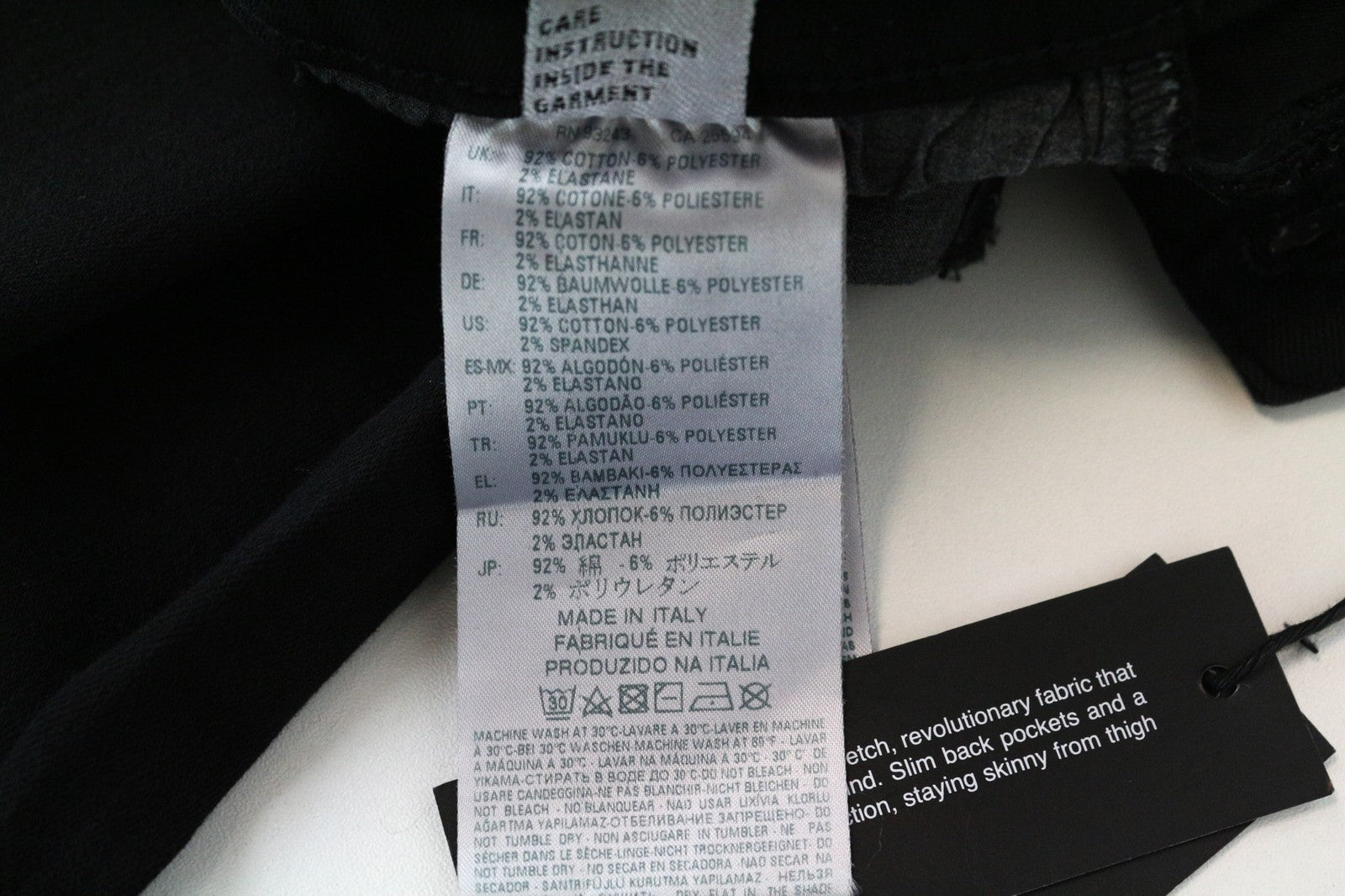 DIESEL Slandy-Ankle 084EX Women's Jeans W27/L32 Black Super Slim Stretch Skinny