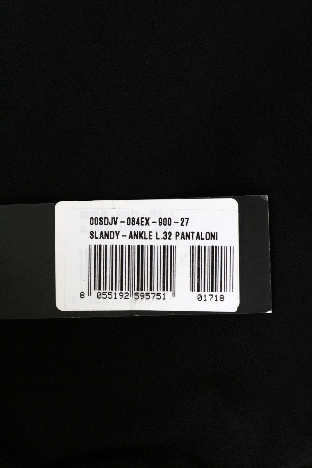 DIESEL Slandy-Ankle 084EX Women's Jeans W27/L32 Black Super Slim Stretch Skinny