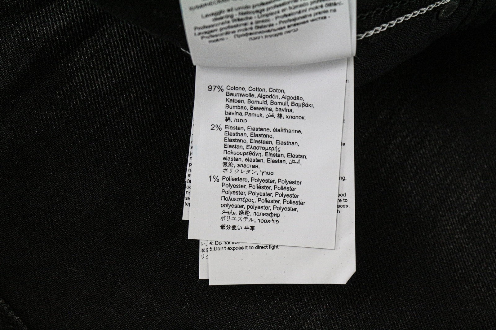 REPLAY Grover vyriški džinsai W29/L30 Selvedge tiesūs juodi tamprūs džinsai su sagomis 