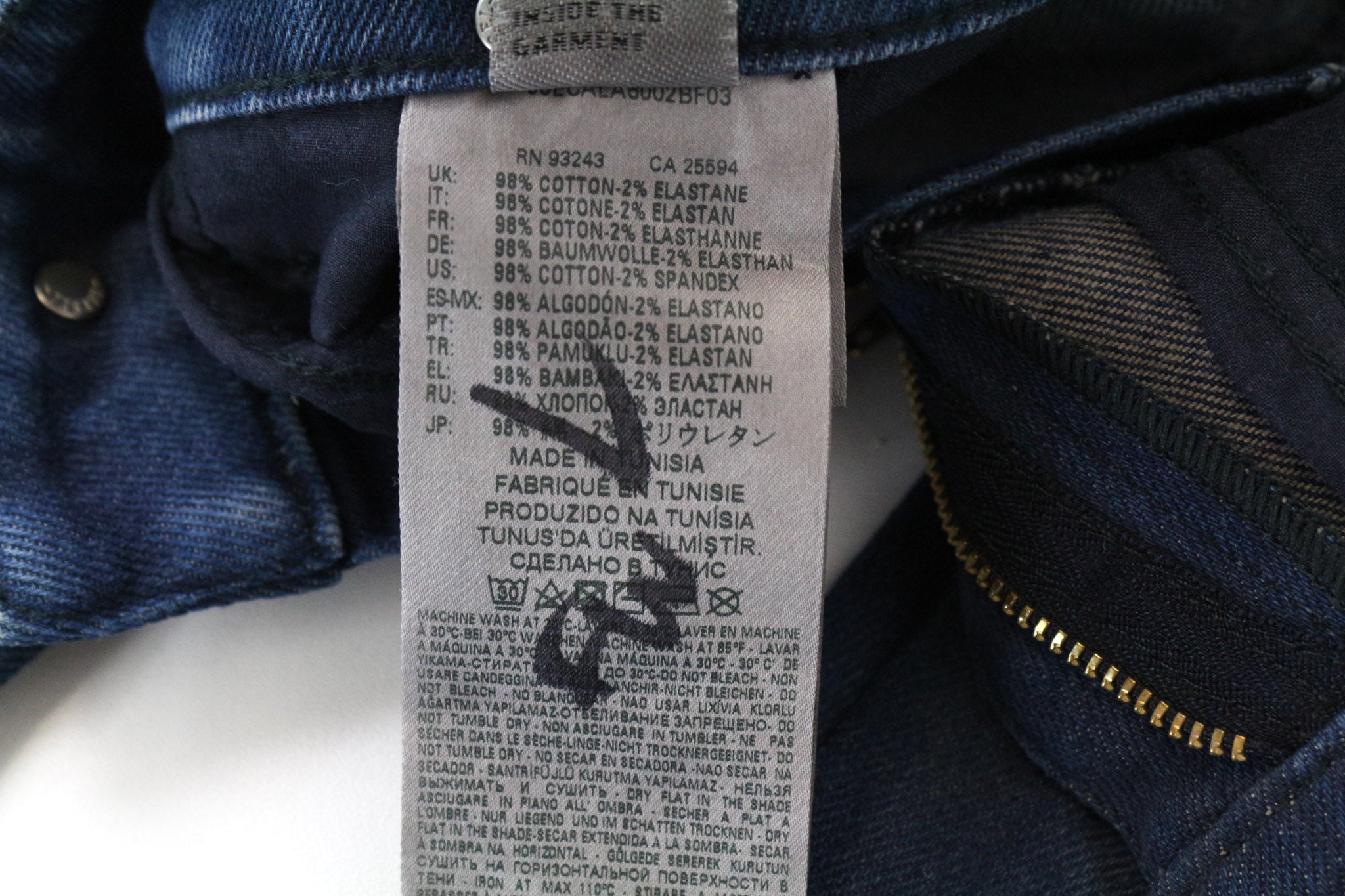 DIESEL D-Rifty 0870I Women's Jeans W26/L32 Blue Slim Fit Stretch Low Waist Zip