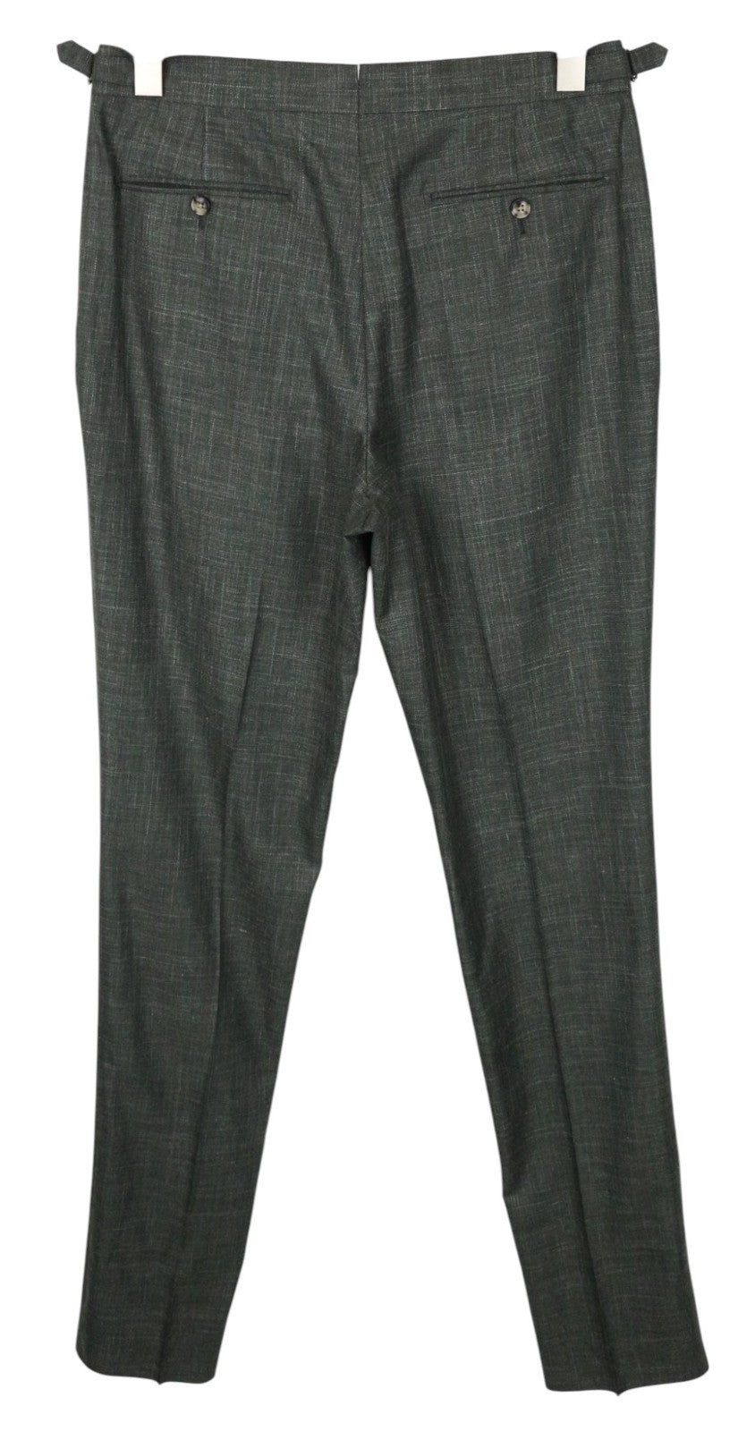 SUITSUPPLY La Spalla Men's Suit UK38L Green Wool Silk Linen 2Pc Single-Breast