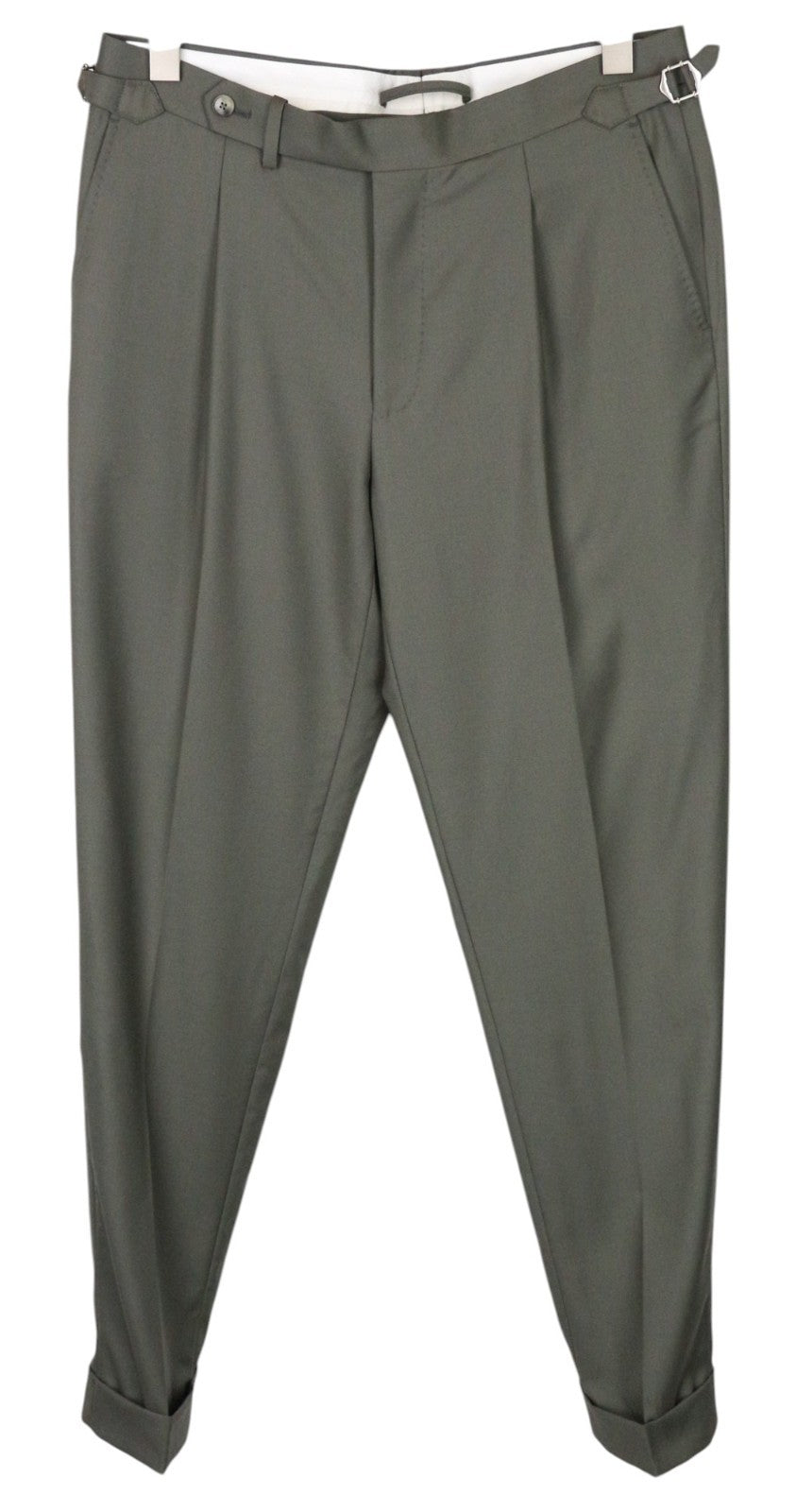 SUITSUPPLY Havana Tulip Men's Suit UK38R Slim Green Pure Wool Super 110's 2Pc