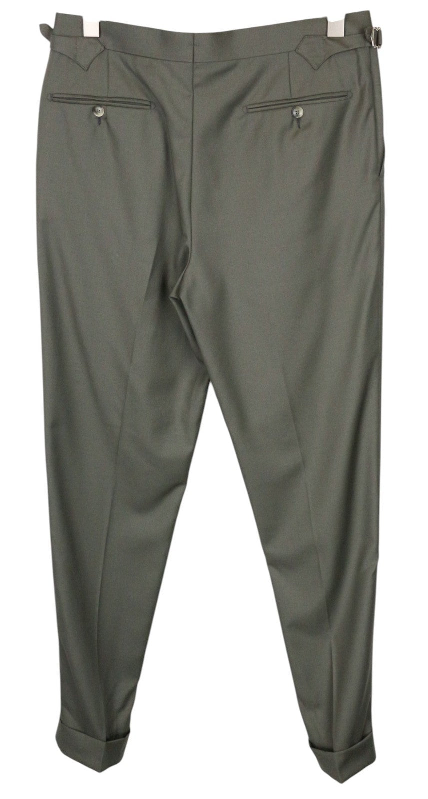 SUITSUPPLY Havana Tulip Men's Suit UK38R Slim Green Pure Wool Super 110's 2Pc