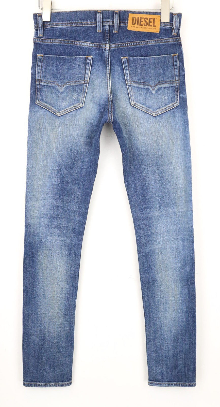 DIESEL Tepphar-X 0870H vyriški batai W26/L32 mėlyni, morkų kirpimo, tamprūs, sendinto stiliaus. 