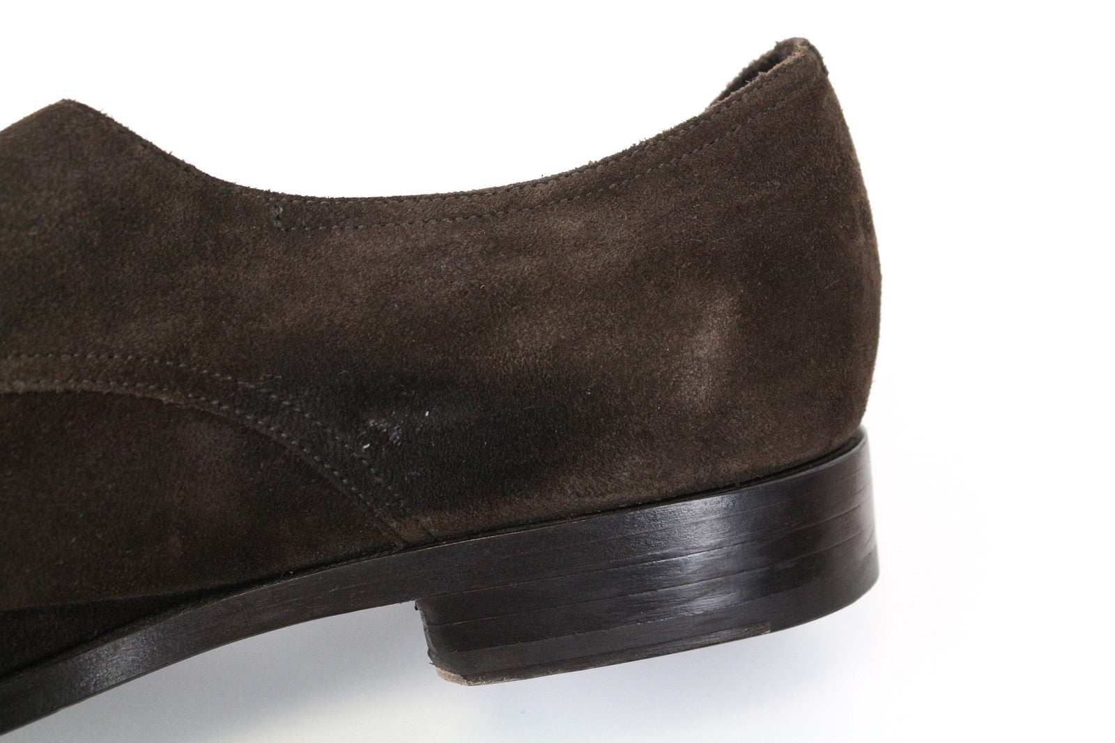 SUITSUPPLY vyriški rudi zomšiniai odiniai žemapadžiai batai su dviguba sagtimi, 44,5 dydžio, vyriški 