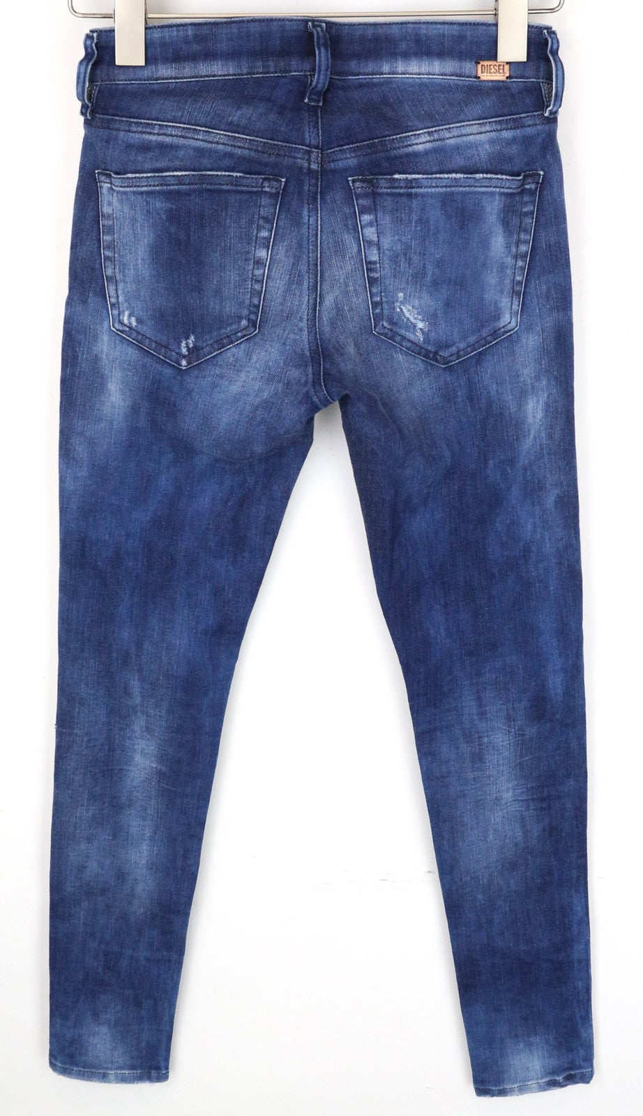 DIESEL Slandy 0090Q Women's W26/L30 Blue Super Slim Skinny Stretch Cotton Jeans