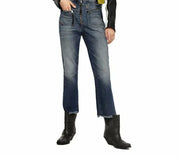 DIESEL D-Earlie 089AR Women's W26/L30 Cropped Slim Fit Blue Cotton Stretch Jeans