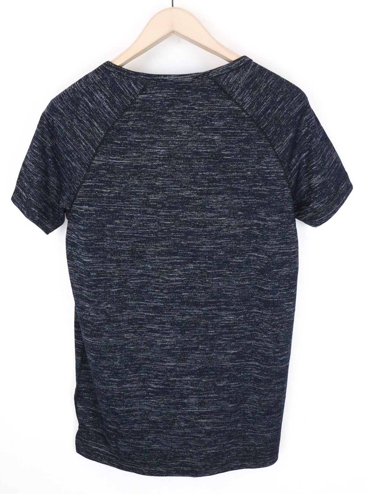 SCOTCH &amp; SODA Ams Couture vyriški mėlyni medvilniniai tamprūs marškinėliai trumpomis rankovėmis S dydžio 