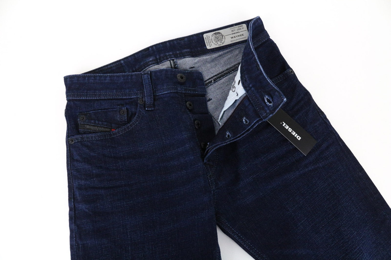DIESEL Waykee 0860Z vyriški batai berniukams, W27/L32, tiesaus kirpimo, tamprūs, medvilniniai. 