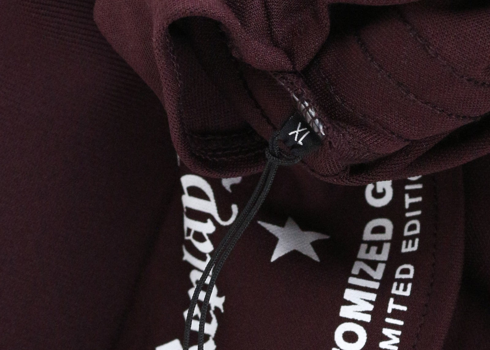 REPLAY riboto leidimo vyriškas XL dydžio bordo raudonos spalvos laisvalaikio džemperis ilgomis rankovėmis su užtrauktuku 