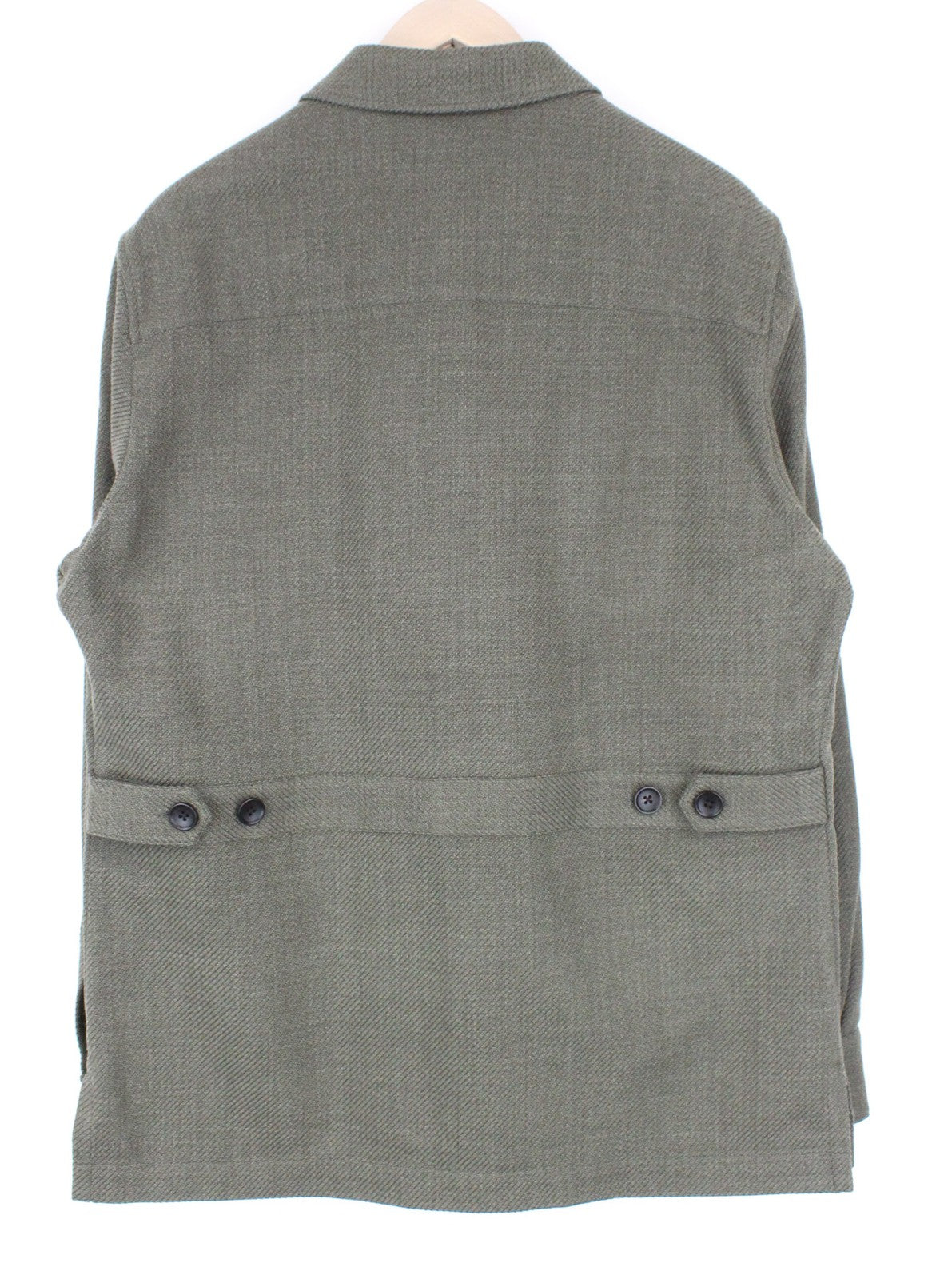 SUITSUPPLY William Men's UK44R Green Wool Cotton Mix Lightweight Casual Jacket