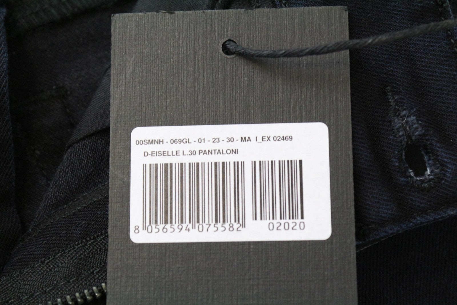 DIESEL D-Eiselle 069GL Women's W23/L30 Blue Girls Straight Fit Cotton Stretch