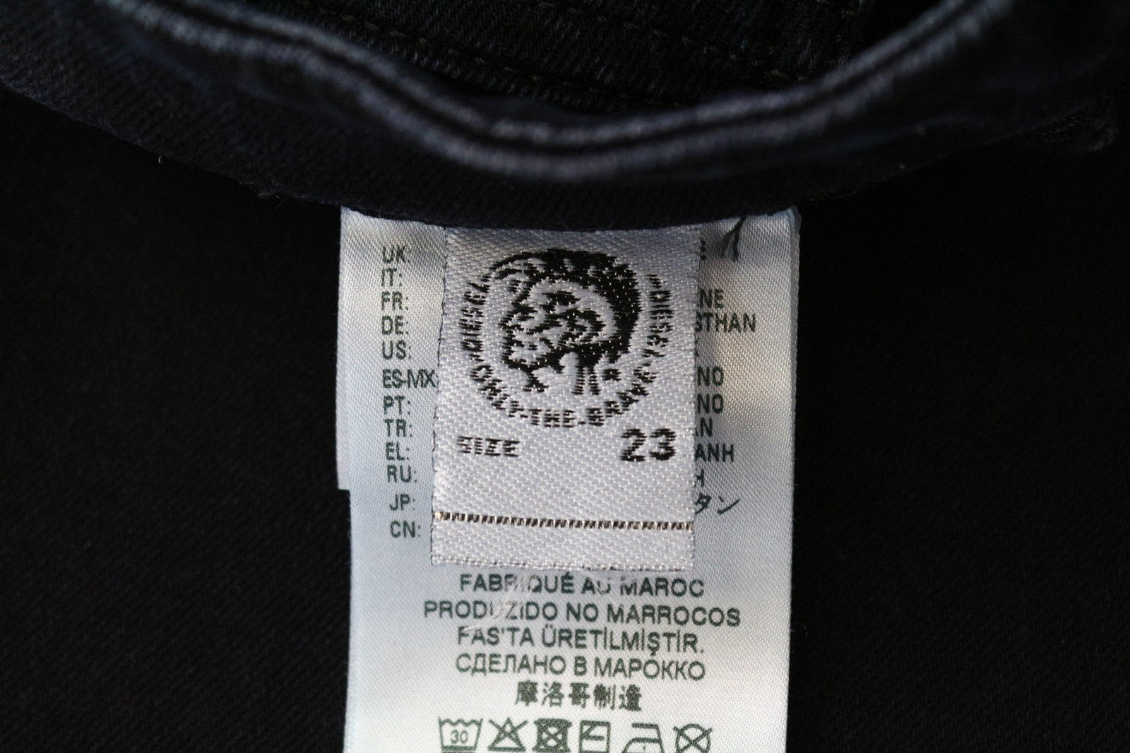 DIESEL D-Eiselle 069GL Women's W23/L30 Blue Girls Straight Fit Cotton Stretch